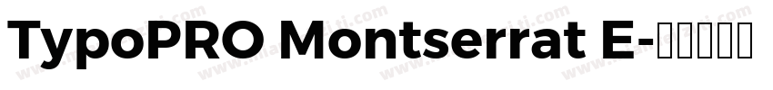 TypoPRO Montserrat E字体转换